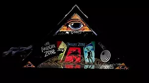 NEW DESIGN FOR 2024 TWILIGHT ZONE PINBALL PYRAMID TOPPER 60 LIGHTS - Picture 1 of 12