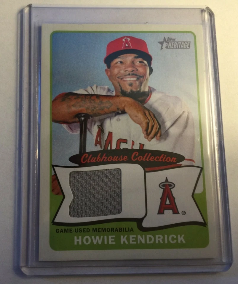 2014 Topps Heritage Clubhouse Collection Relics Howie Kendrick Game Used! - Image 1 of 1
