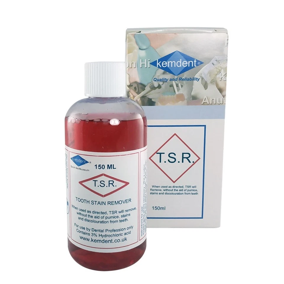 Dental Tooth Stain Remover TSR 3% Hydrochloric ac | 150ml | Kemdent