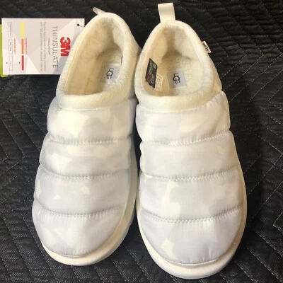 UGG TASMAN LTA PEACE CAMO POLYESTER PUFF WOOL SLIPPERS SHOES, MEN US 10 NEW - Image 1 of 4