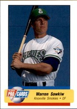 1995 Knoxville Smokies Fleer/ProCards #53 Warren Sawkiw Toronto Ontario Canada 
