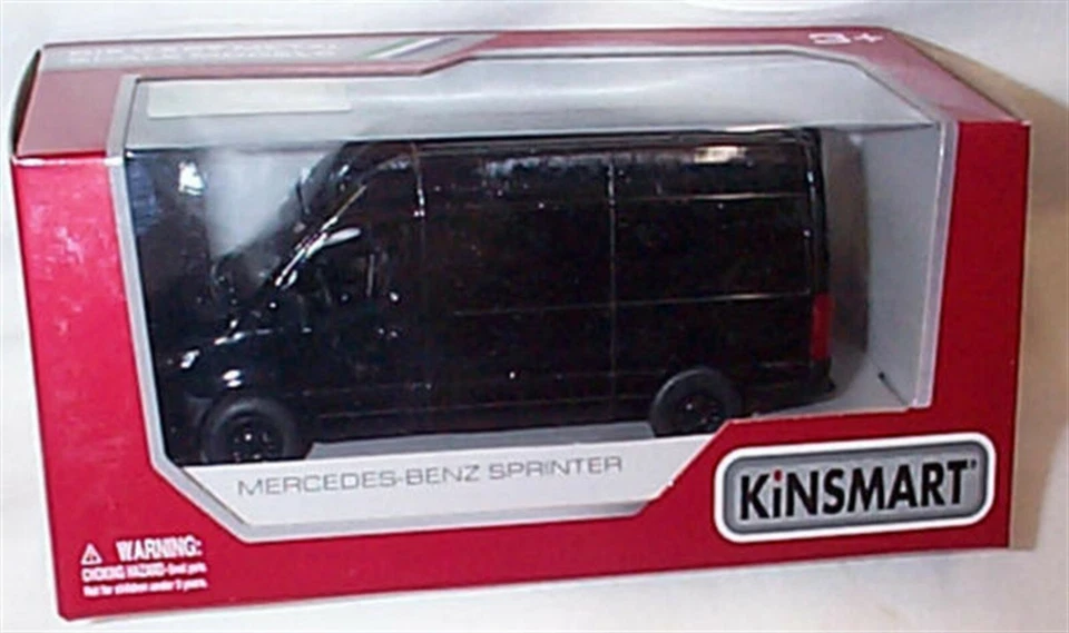 KINSMART 1:48 SCALE DIECAST MERCEDES BENZ SPRINTER VAN MODEL Black - Image 1 of 1