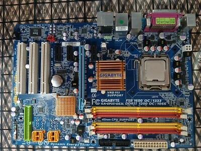 PLACA BASE GIGABYTE GA-EP35-DS3L + INTEL Q6600 + SHIELD (SKT 775) MAINBOARD - Imagen 1 de 4