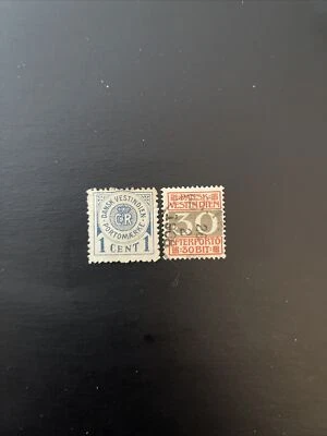 Danish West Indies 1902 DWI #1 & #DWI 2... 1 & 30¢ Postage Due Used - Image 1 of 2