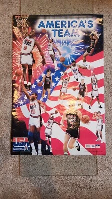 Vintage 1992 Dream Team Starline Official USA Olympics Men's Basketball Poster - Image 1 of 3