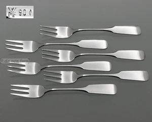WMF 90 - - - SATURNO - - - 6x HORQUILLA PARA PASTELES 15,4 cm - - - ¡COMO NUEVA! - Imagen 1 de 2