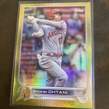 2022 Topps Series 1 1st Edition Shohei Ohtani #1 Gold Foil LA Angels T8350