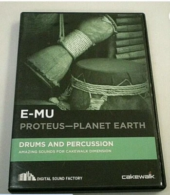 Cakewalk E-MU Proteus Planet Earth DRUMS & PERCUSSION [Sound Factory] EMU DISK - Image 1 of 3