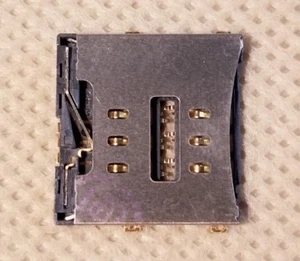 NUEVO Apple FABRICANTE DE EQUIPOS ORIGINALES Repuesto Lector de Tarjetas SIM Conector de Contacto para iPhone 4 y 4S - Imagen 1 de 3