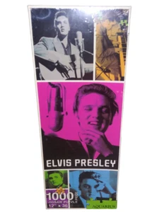 Aquarius Elvis Presley 1000 Piece Jigsaw Puzzle 12 x 36 Inch NEW SEALED - Picture 1 of 5