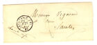 France stampless cover - No date - Paris to Saintes - cover699