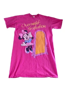 Vintage Disney Designs 90s Minnie Mickey Sleep Shirt Adult One Size USA - Bild 1 von 9