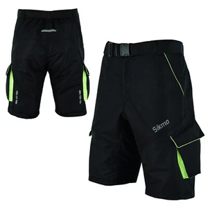 Mens Cycling MTB Short Baggy Style Detachable Padded Inner Liner Bicycling Short - Picture 1 of 3