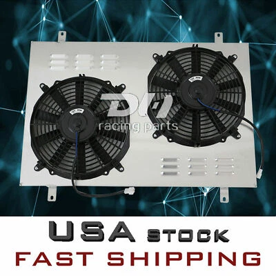 Cubierta de aluminio para camioneta Ford Bronco F150 F250 F350 1985-1997 V8 1451 con ventilador de 12" Foto 1 de 4