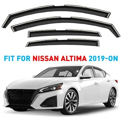 Protetores de chuva viseiras de ventilação sombra para 2019-2025 Nissan Altima PROVA DE QUEBRA - Imagem 1 de 4