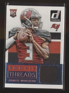 2015 DONRUSS ROOKIE THREADS JERSEY RELIC JAMEIS WINSTON BUCS - Picture 1 of 1