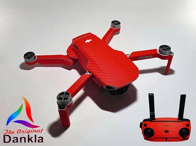 DJI MAVIC MINI - SKIN - CARBON ROT - Folie / Decal / Wrap / Drohne - Bild 1 von 4