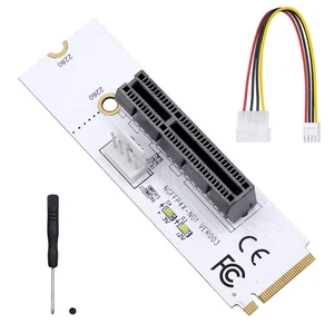 NGFF M.2 M Key to PCI 4X Adapter For 1X 4X PCIE Slot Easy Installation - Photo 1/9