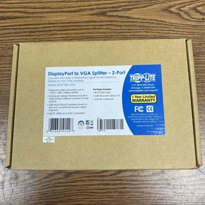 Tripp-Lite Displayport to VGA 2 Ports B157 002 VGA - Picture 1 of 3