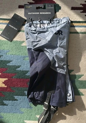 NWT Outdoor Research Helium Gaiters Womens Large Blue Lightweight Waterproof - Image 1 of 2