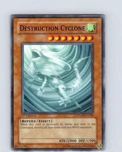 Yu-Gi-Oh TCG Destruction Cyclone STON-EN028 1st Edition Regular Common Card NM - Picture 1 of 2