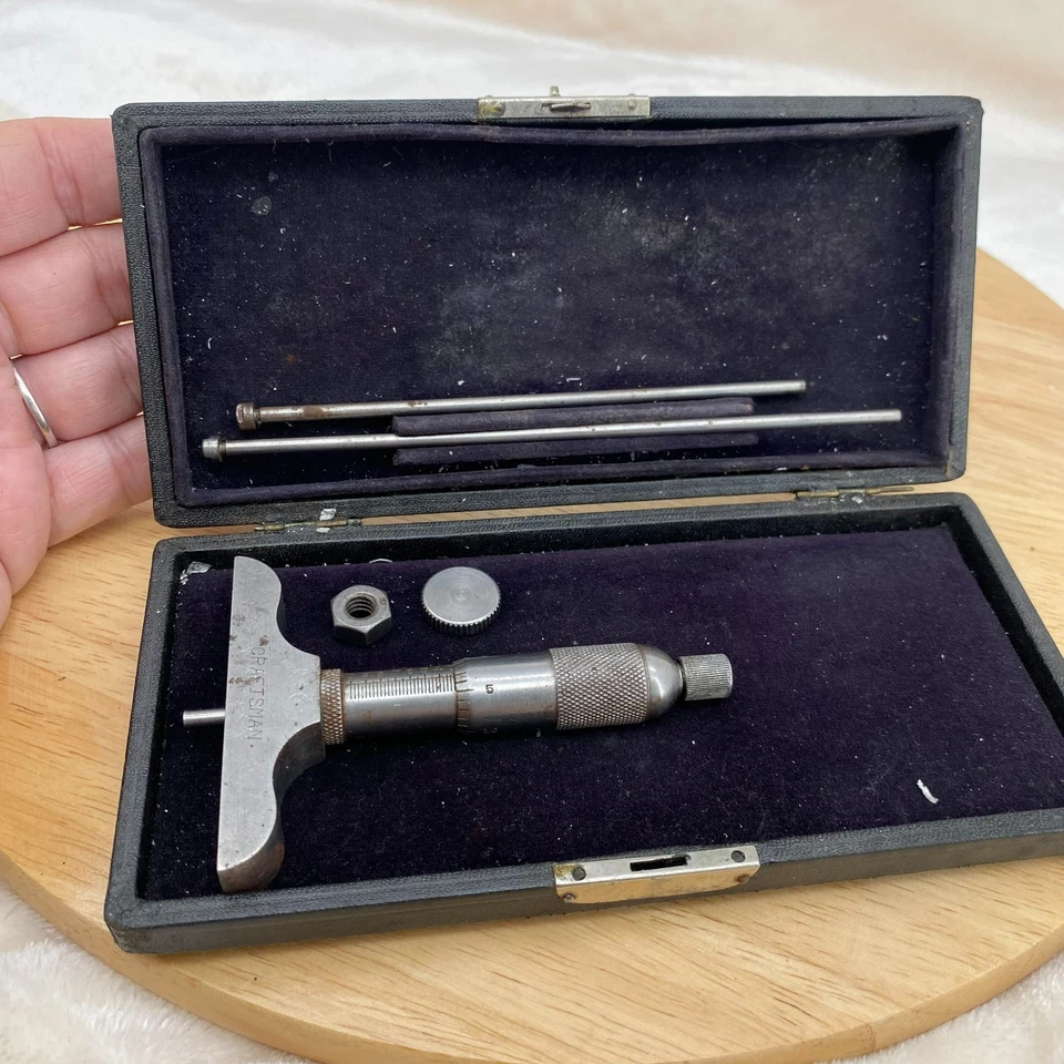 Craftsman Depth Micrometer Vintage Made In USA W/Case - Image 1 of 4