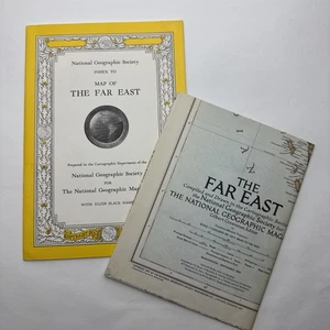 1952 - Map Index and Map - The Far East - National Geographic - Picture 1 of 6