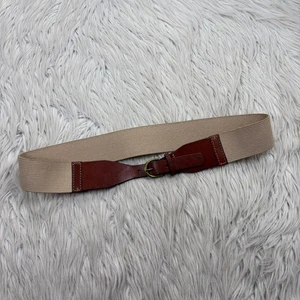 Banana Republic Damen M L gewebter Stretch Gürtel Reitsport Vorbereitung Heritage Western - Bild 1 von 4