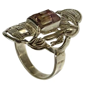 La Bolivianita Artisan Handcrafted Ring in 925 Sterling Bolivian Silver Size 7 - Picture 1 of 19