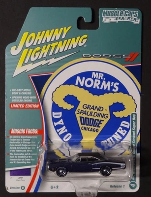 JOHNNY LIGHTNING  - MUSCLE CARS PURPLE - 1970 DODGE CORONET SUPER BEE - R1 VB - Image 1 of 2