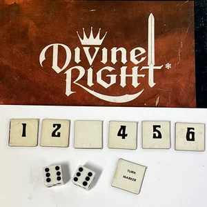 Vintage 1979 TSR - Divine Right DICE, TURN MARKER & Randomizer Replacement Set - Picture 1 of 5