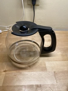 MR.COFFEE Replacement Glass Carafe Decanter Pot Black Lid and Handle EXC - Picture 1 of 2