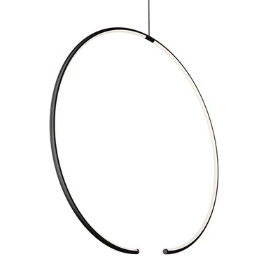 Sonneman 3151 Torc 25"W LED Colgante Abstracto - Negro Foto 1 de 3