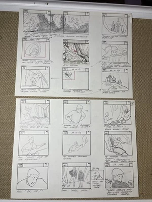 Viaje al Centro de la Tierra Animación Celdas Storyboard Años 60’s RARO I5 Foto 1 de 4