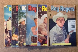 Roy Rogers Comics UK Editions Lot of 6 #52 to 56, 58 Low Grade 1953 - Picture 1 of 24