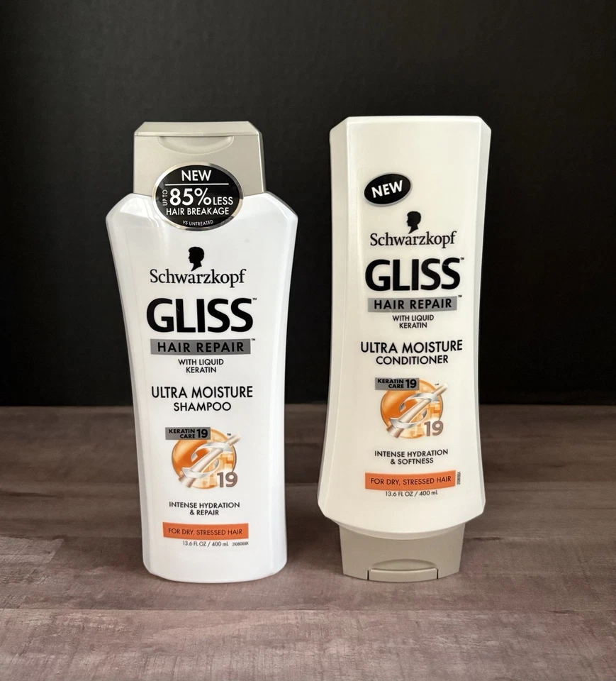 SCHWARZKOPF GLISS HAIR REPAIR ULTRA HIDRATANTE LÍQUIDO QUERATINA ACONDICIONADOR/CHAMPÚS Foto 1 de 2