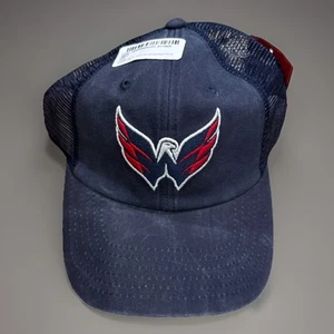 Gorra Washington Capitals Snap Back para hombre azul aguja americana envejecida nueva - Imagen 1 de 4