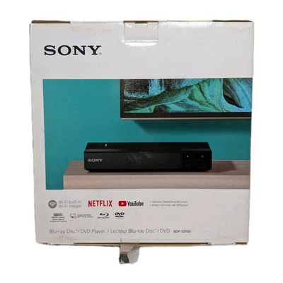 Sony Blu-Ray Disc /DVD Player w/ Built in Wi-Fi & Remote BDP-BX370 Open Box - Image 1 of 4