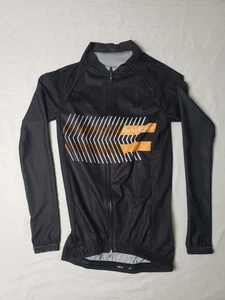 Cycle Run Size Small Black And Orange Full Zip Cycling Shirt NWOT - Picture 1 of 7