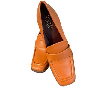 Franco Sarto Block Heel Loafer shoes women size 8.5 - Picture 1 of 9