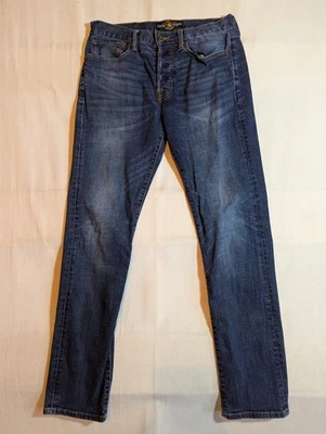 Lucky Brand Jeans Men's 30x32 121 Heritage Slim Button Fly Stretch Denim Blue - Image 1 of 4