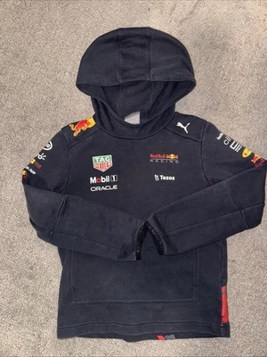 Red Bull Racing F1 Kid's 2025 Pullover Hoodie - Navy - Image 1 of 4