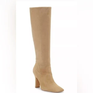 Vince Camuto Kalinder Tortillia elegante hellbraune kniehohe Damenstiefel 8M neu mit Etikett - Bild 1 von 4