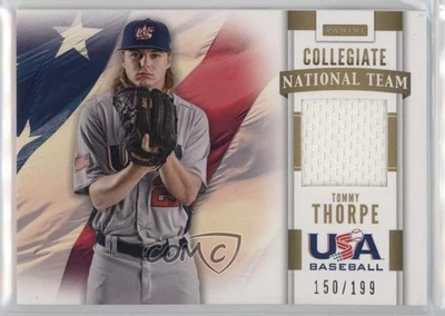 2013 USA Baseball Box Set Collegiate National Team Memorabilia /199 Tommy Thorpe - Image 1 of 2