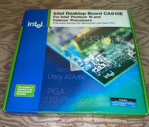 Intel CA810e Socket 370 Intel Pentium 3 Motherboard A01986-304 Vintage Brand New - Picture 1 of 5