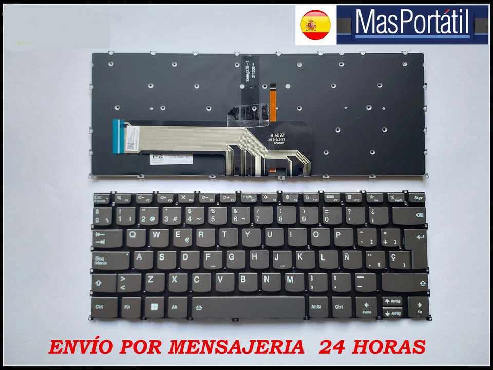 TECLADO ESPAÑOL NUEVO PORTATIL LENOVO IDEAPAD 3 14ITL6 RETROILUMINADO TEC68