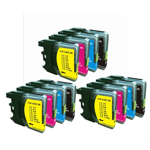 12-Pack (3 each) Hi-Yield Ink for Brother LC61 DCP 165C MFC
