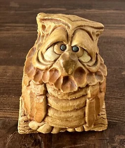Vintage Kelly Critter Factory Cute Pensive Anthropomorphic Owl Figurine EUC - Picture 1 of 5