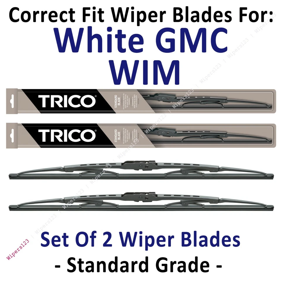 Paquete de 2 escobillas limpiaparabrisas estándar - aptas 1991-1994 blancas GMC WIM - 30200x2 Foto 1 de 1