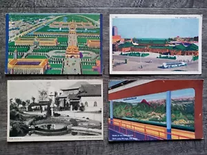 4 Vintage Century of Progress International Expo Postcards JAPAN GARDEN PAVILION - Picture 1 of 6